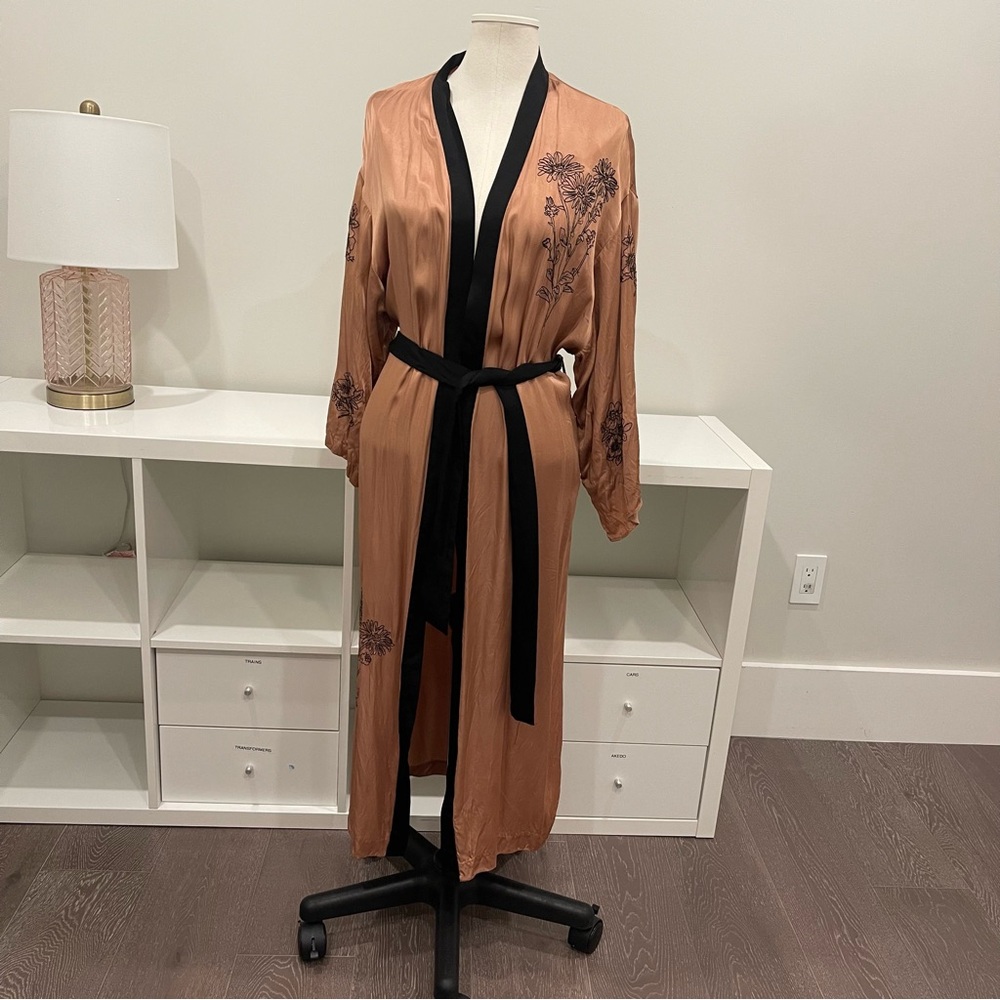 Zara silky cardigan size XS-S beige floral